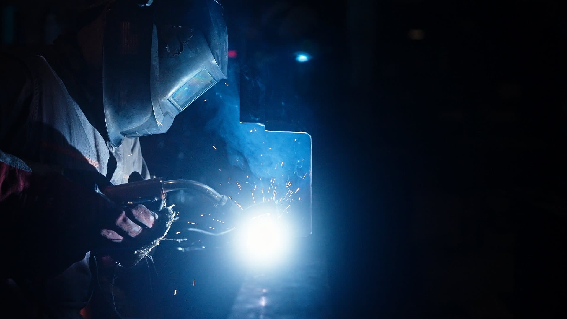 Brick City Metals welder at work